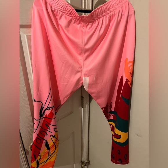 Dressed in Joy - Pink Abstract Floral Joggers - XL - Picture 4 of 4